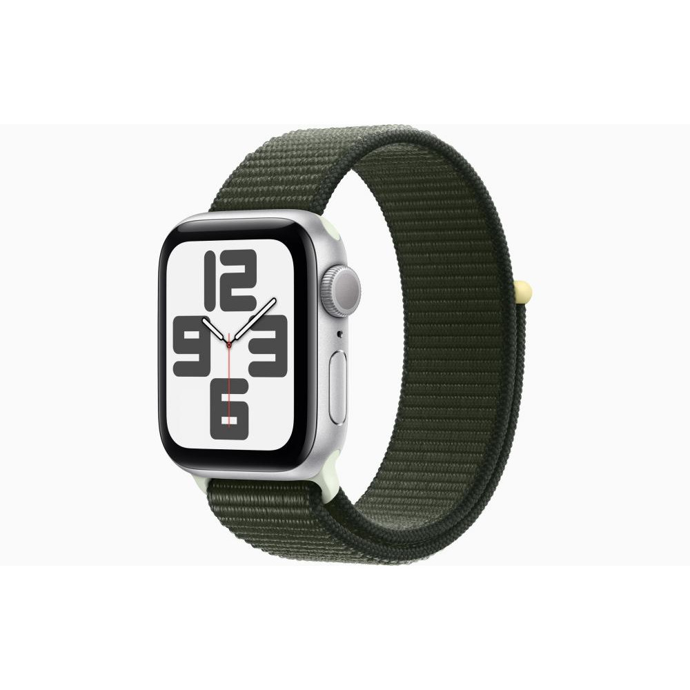 Apple Watch SE 2 GPS 40mm Silver Aluminum Case w. Cypress Sport Loop (MRTT3+MT573)