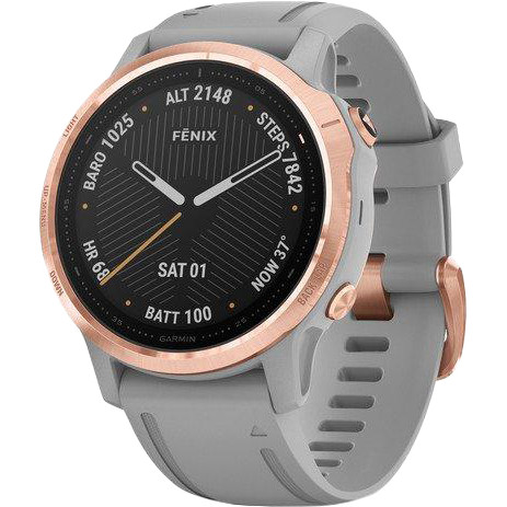 Garmin Fenix 6S Rose Gold-tone with Powder Gray Band (010-02159-21-20)