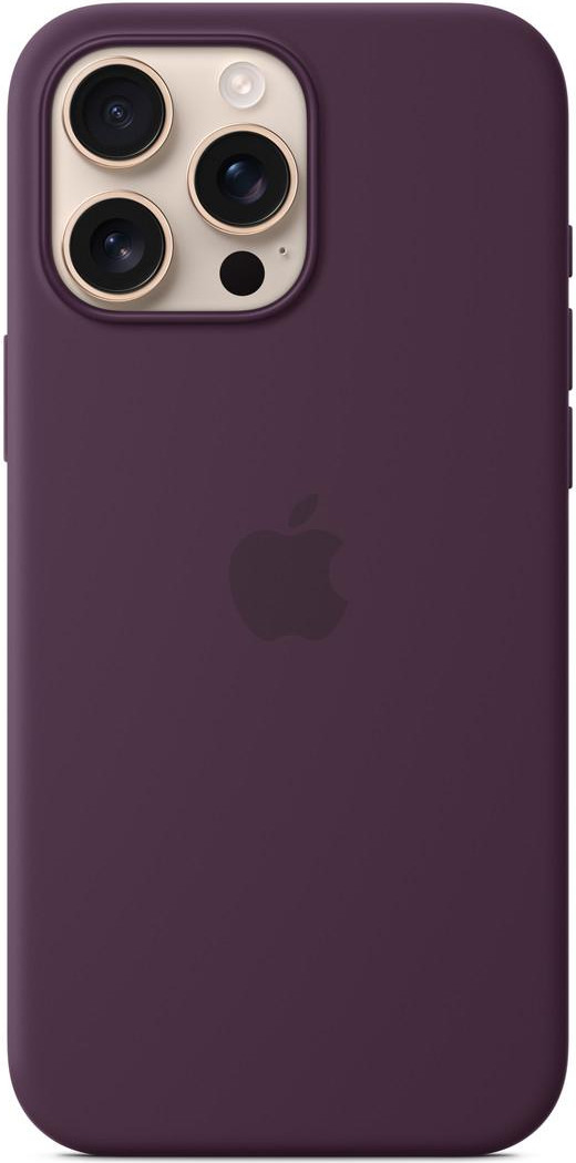 Apple iPhone 16 Pro Max Silicone Case with MagSafe - Plum (MYYW3)