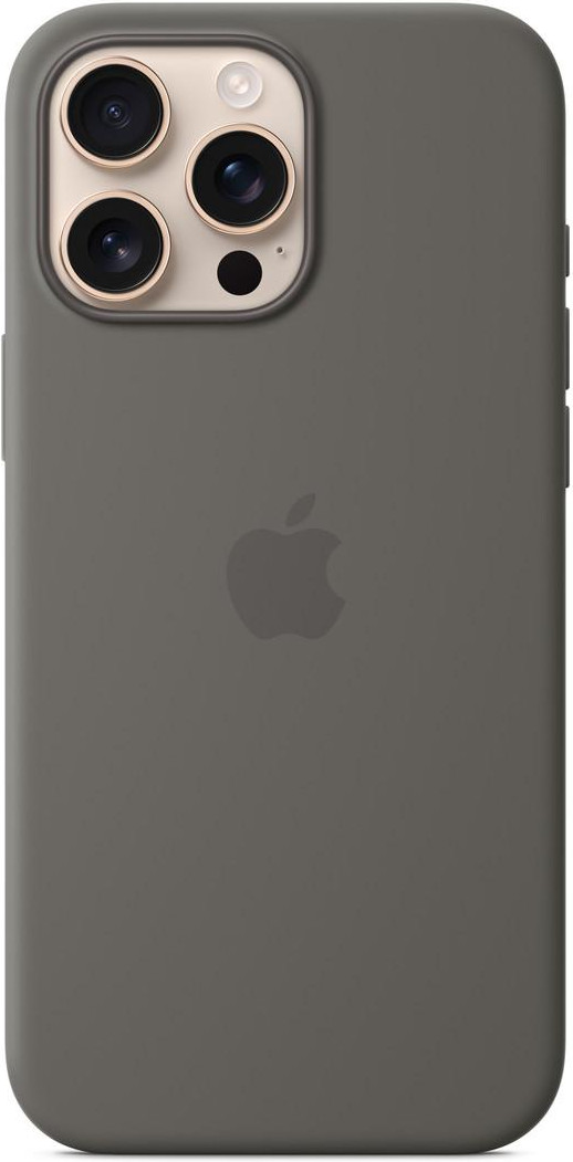 Apple iPhone 16 Pro Max Silicone Case with MagSafe - Stone Gray (MYYV3)