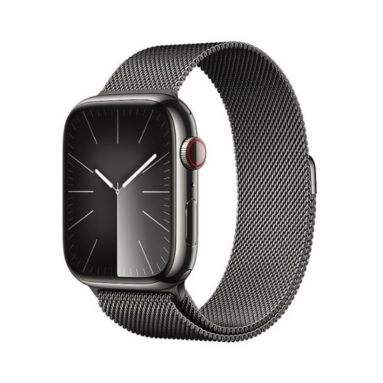 Apple Watch Series 9 GPS + Cellular 45mm Graphite S. Steel Case w. Graphite Milanese Loop (MRMX3)