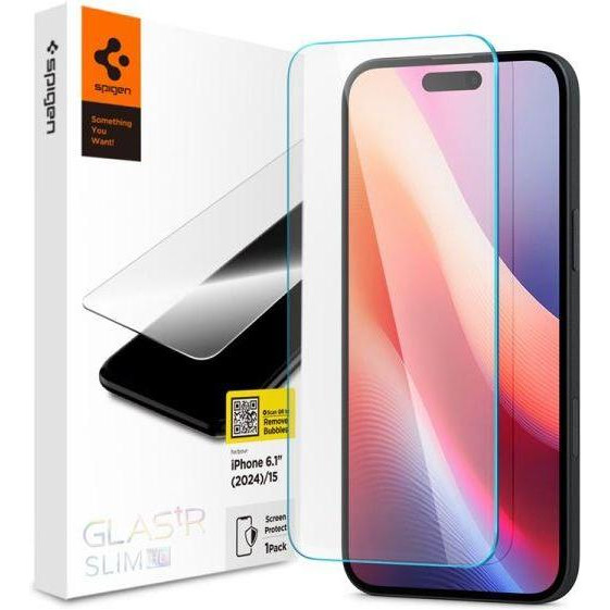 Spigen Glas.tR SLIM HD (1 Pack) iPhone 16-15 (AGL06910)