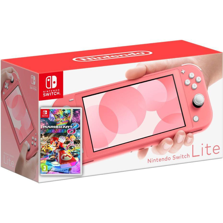 Nintendo Switch Neon Blue-Red Mario Kart 8 Deluxe Bundle