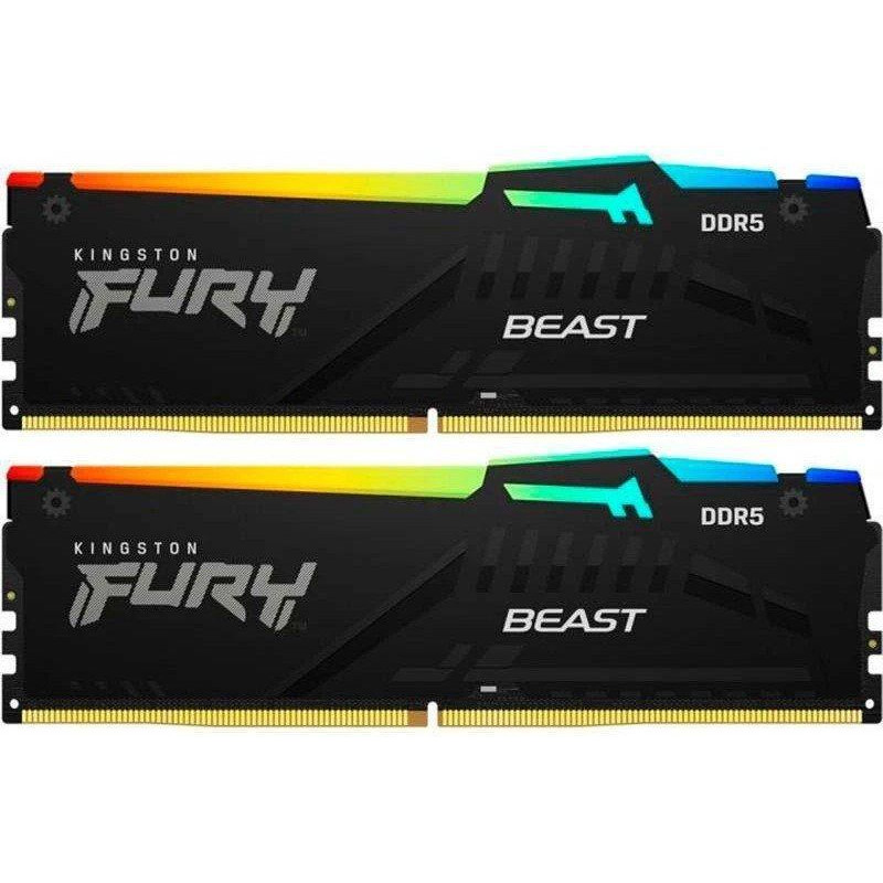 Kingston FURY 16 GB (2x8GB) DDR5 5200 MHz Beast RGB (KF552C40BBAK2-16)