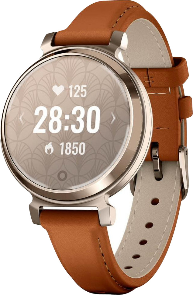 Garmin Lily 2 Classic Cream Gold with Tan Leather Band (010-02839-02-60)