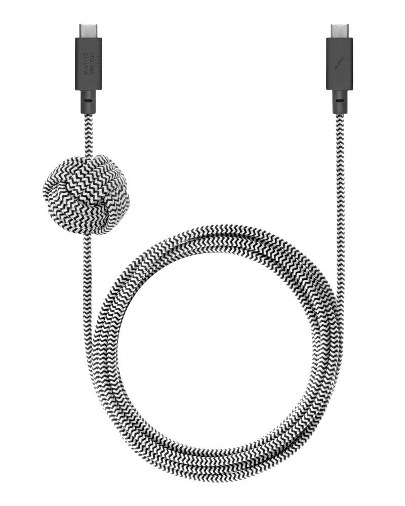 NATIVE UNION Anchor Cable USB Type-C to USB Type-C 240W 3m Zebra (ACABLE-C-ZEB-NP)