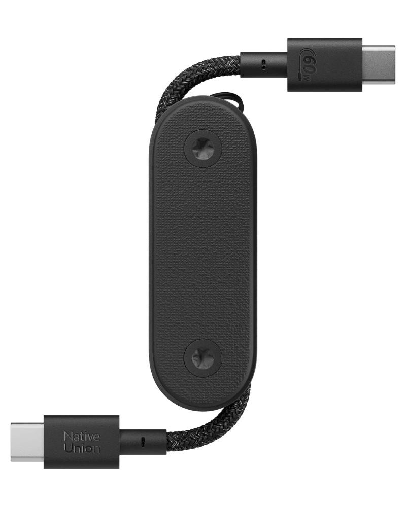 NATIVE UNION Pocket Cable USB Type-C to USB Type-C Black (POCK-C-BLK-NP)