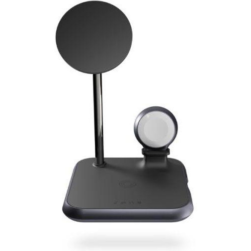 Zens 4-в-1 Zens Magnetic + Watch Aluminium Wireless Charger Black (ZEDC20B-00)