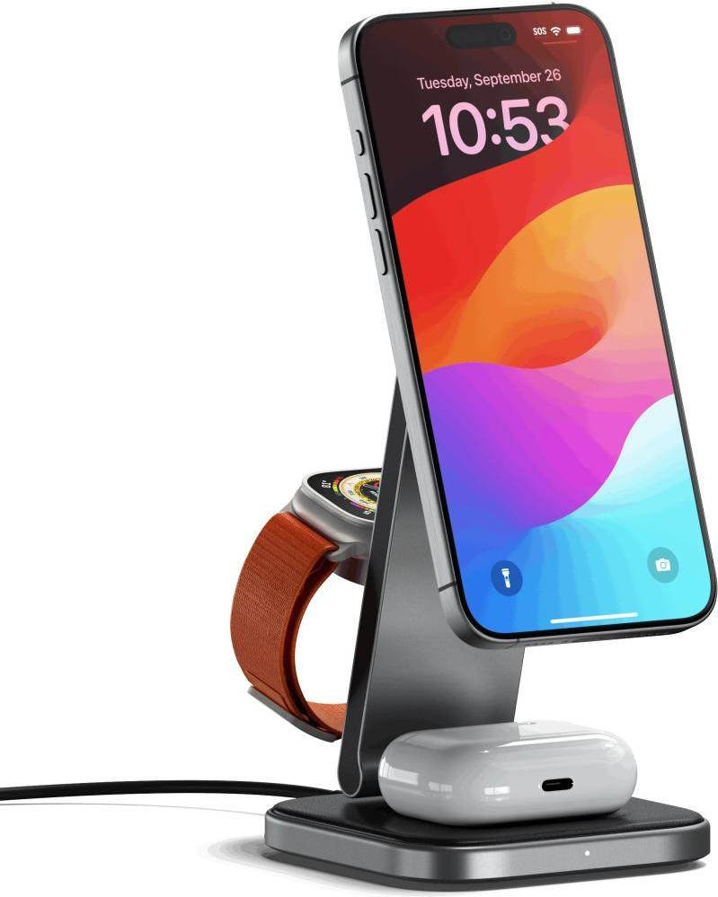 Satechi 3-in-1 Foldable Qi2 Wireless Charging Stand (ST-Q31FM-EA)