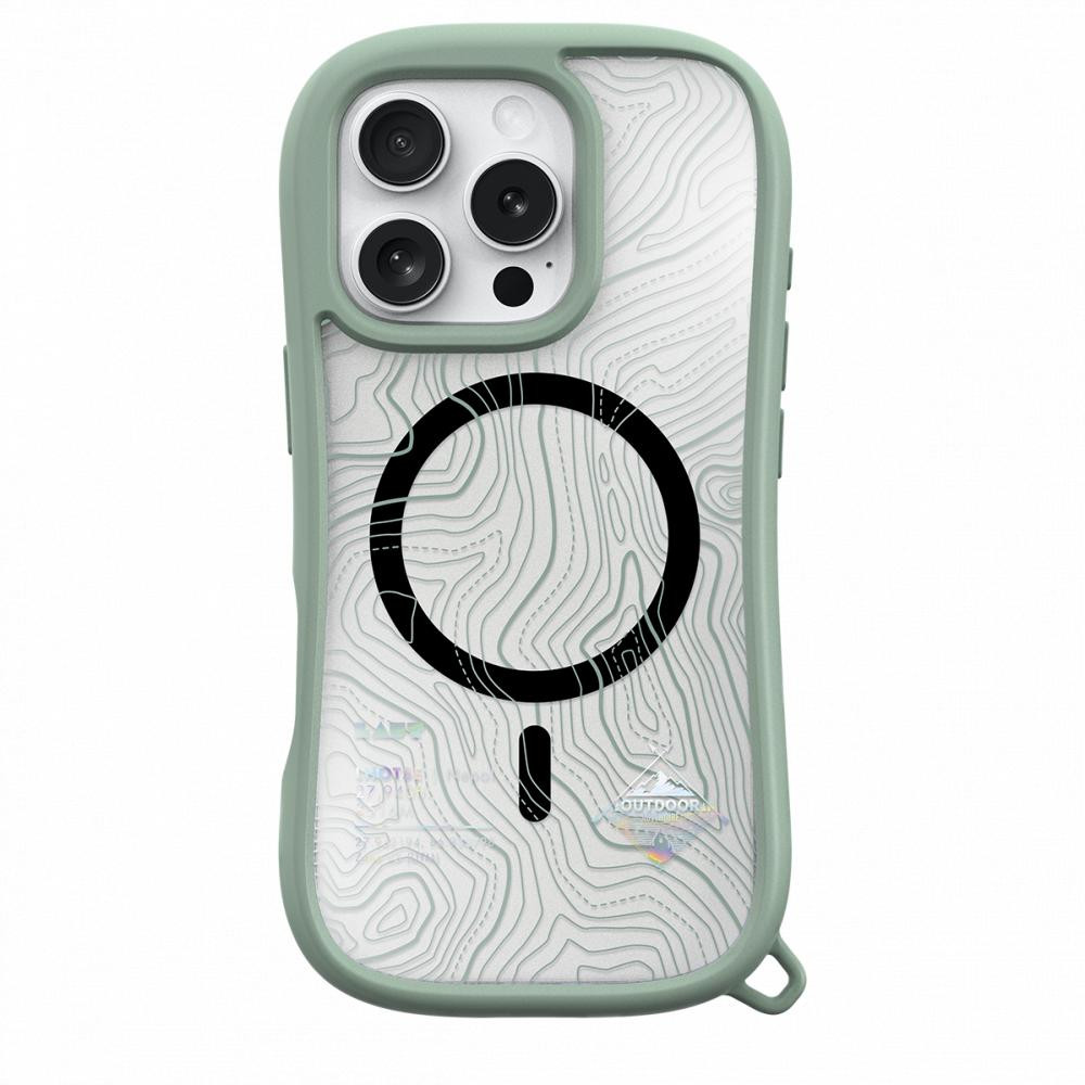 LAUT POP ADVENTURE case with MagSafe for iPhone 16 Pro - Silt Green (L_IP24B_PA_GN)
