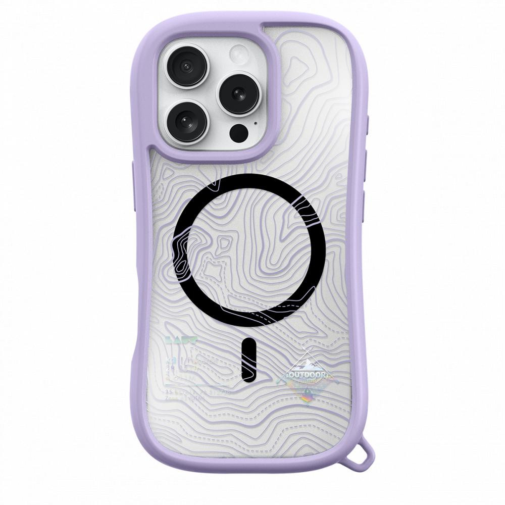 LAUT POP ADVENTURE case with MagSafe for iPhone 16 Pro - Spring Violet (L_IP24B_PA_PU)