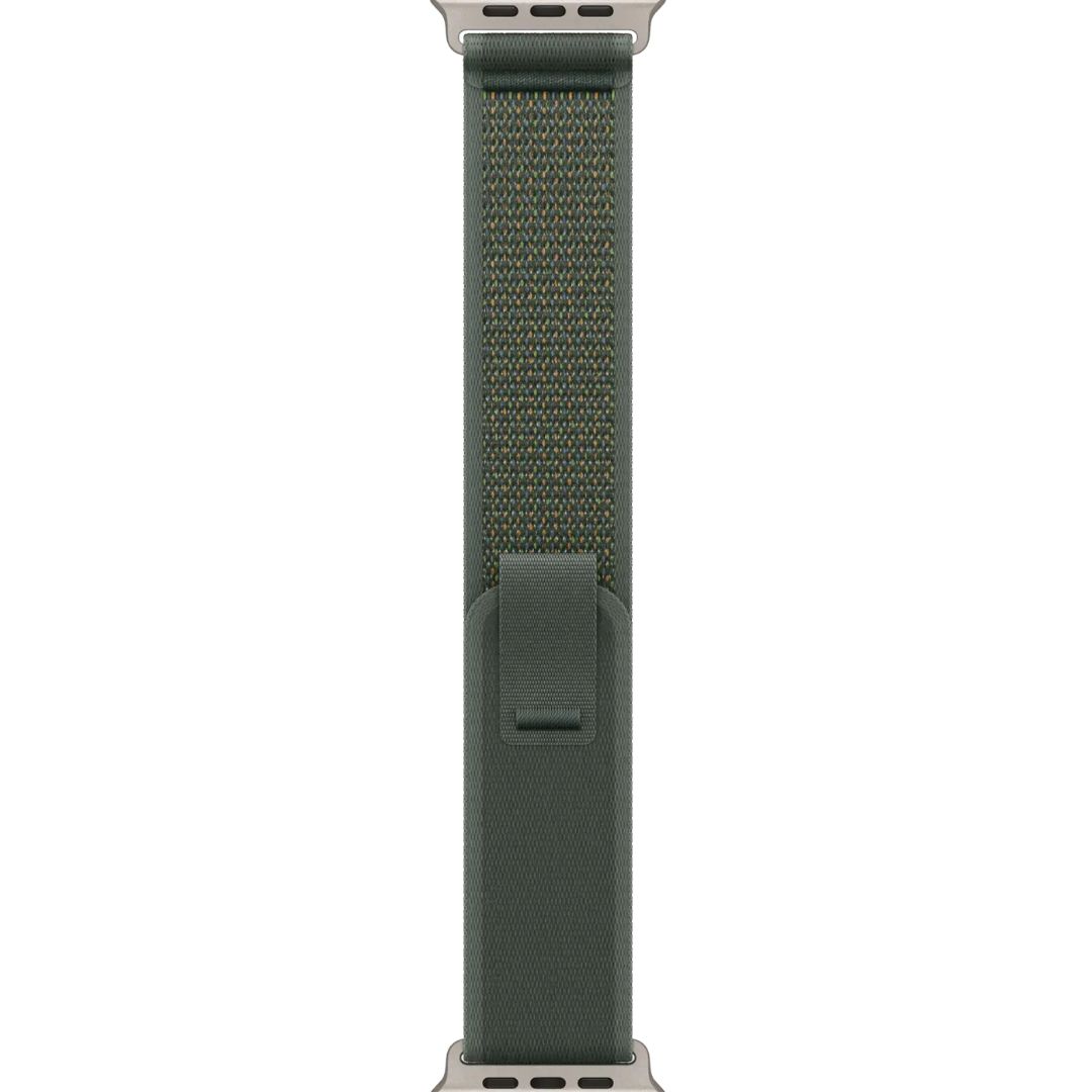 Apple Ремінець  Trail Loop Green - Natural Titanium Finish для  Watch 44-45-46-49mm - M-L (MXTP3)