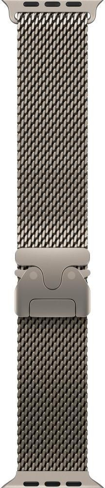 Apple Ремінець  Milanese Loop Natural Titanium для  Watch 44-45-46-49mm - Medium (MXKD3)