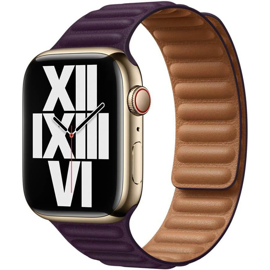 Apple Dark Cherry Leather Link M-L (ML7N3) для  Watch 40-41mm