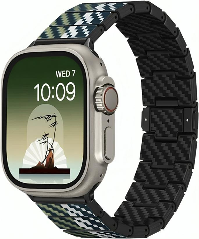 Pitaka Ремінець  Chroma Carbon Band Poetry of Things Wind for Apple Watch 49-45-44mm (AWB2305)