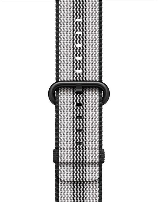 Apple Woven Nylon Band Black Stripe MQVG2 for Apple Watch 38mm-40mm