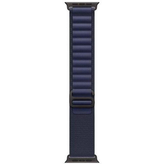 Apple Ремінець  Alpine Loop Navy - Black Titanium Finish для  Watch 44-45-46-49mm - Medium (MYPX3)