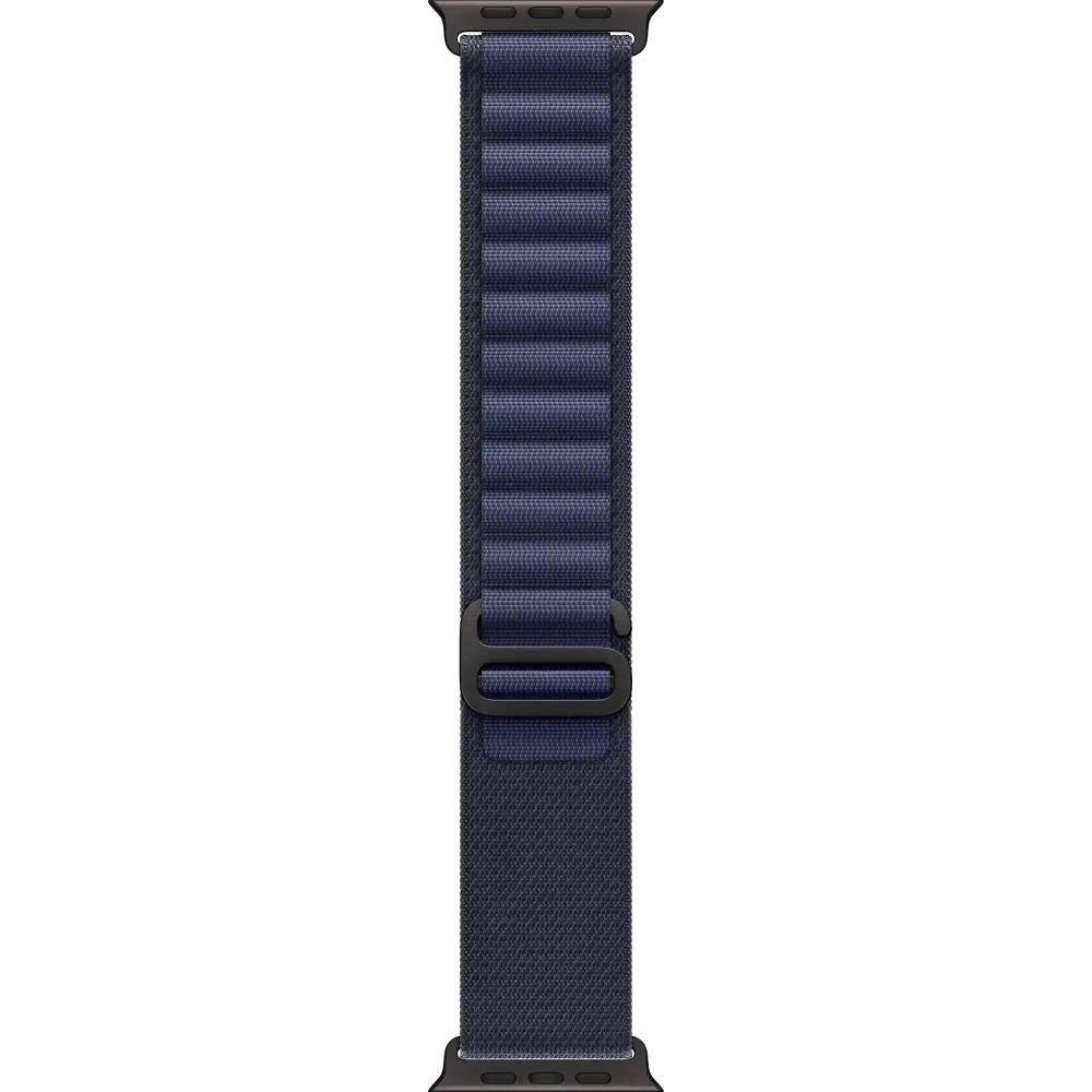 Apple Ремінець  Alpine Loop Navy - Black Titanium Finish для  Watch 44-45-46-49mm - Large (MYPY3)