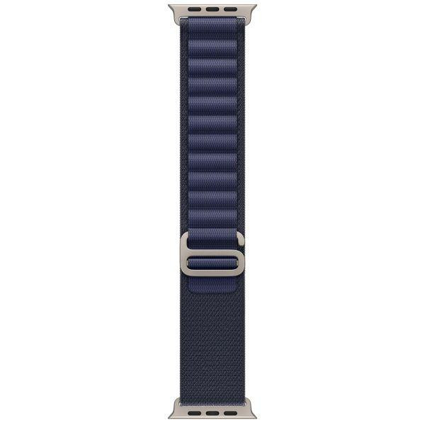 Apple Ремінець  Alpine Loop Navy - Natural Titanium Finish для  Watch 44-45-46-49mm - Small (MXMX3)
