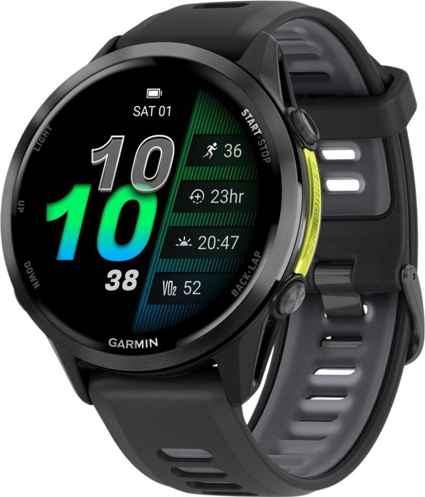 Garmin Forerunner 970 Carbon Gray DLC Titanium w. Black Case and Black-Translucent W. Band (010-02969-00-10