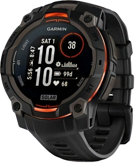 Garmin Instinct 3 45mm Solar Black with Black Band (010-02934-00-40)