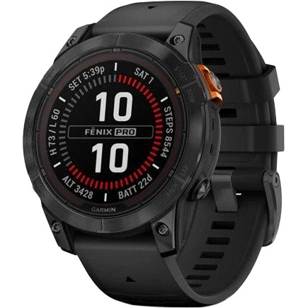Garmin Fenix 7 Pro Solar Slate Gray w. Black Band (010-02777-00-01)