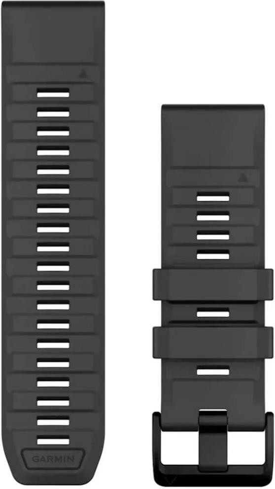 Garmin Ремінець для  Fenix 7X 26mm QuickFit Graphite silicone band (010-13393-07)