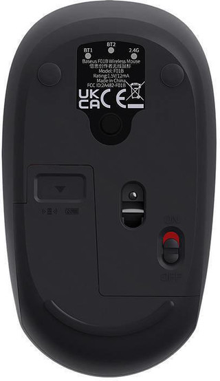 Baseus Wireless Mouse F01B Grey Tri-Mode (B01055503833-00)