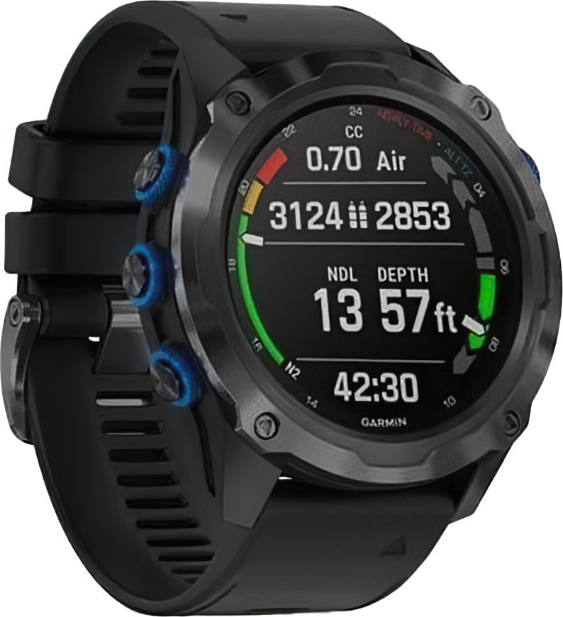 Garmin Descent Mk2i Titanium Carbon Gray DLC with Black Band (010-02132-01-11)