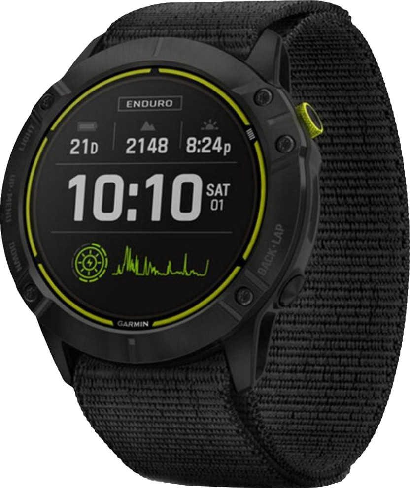Garmin Enduro Carbon Gray Titanium with Black UltraFit Nylon Strap (010-02408-01-11)