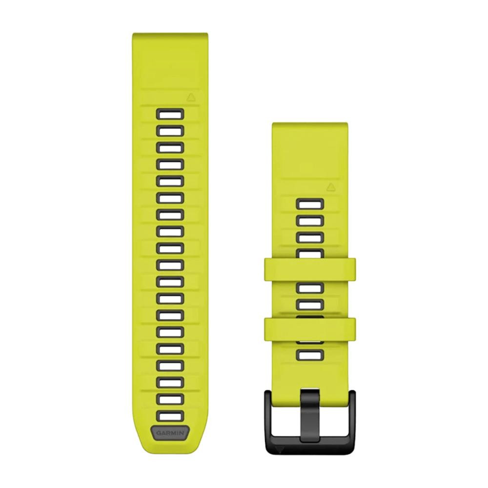 Garmin QuickFit 22 Watch Bands Amp Yellow-Graphite Silicone (010-13392-08)