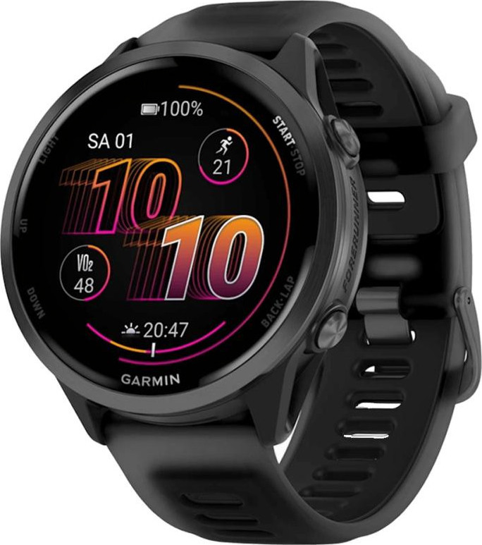 Garmin Forerunner 570 47mm Slate Gray Aluminum w. Translucent Black-Black Band (010-02971-00-40)