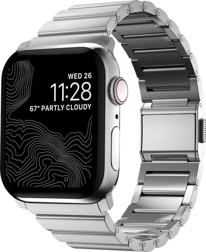 Nomad Steel Band Silver Hardware Silver 46mm-49mm