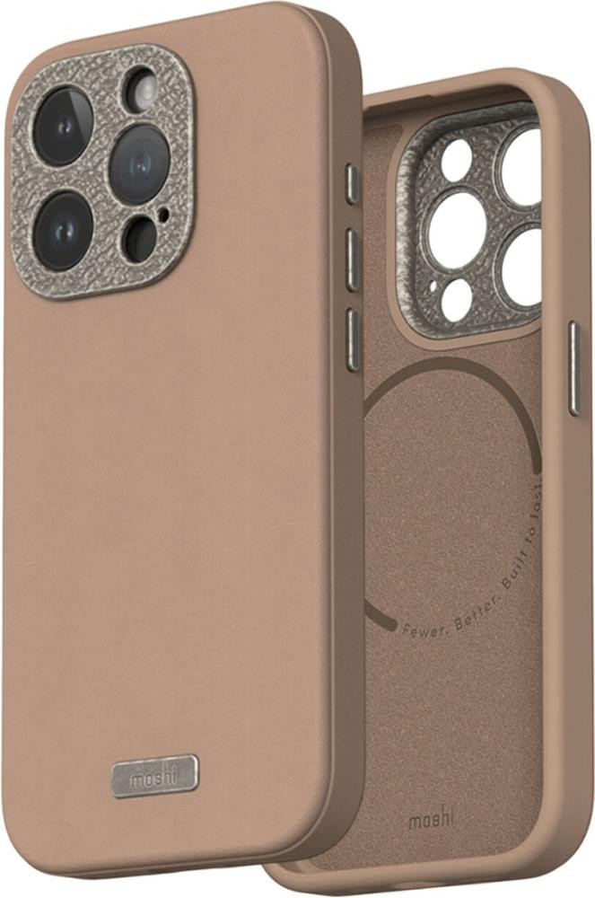 Moshi Napa Slim Hardshell Case for iPhone 15 Pro - Woodsmoke Brown (99MO231107)