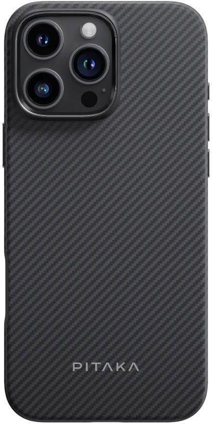 Pitaka Military-Grade Protective Case Twill 600D for iPhone 16 Pro Max - Black-Grey (KI1601PMPA)