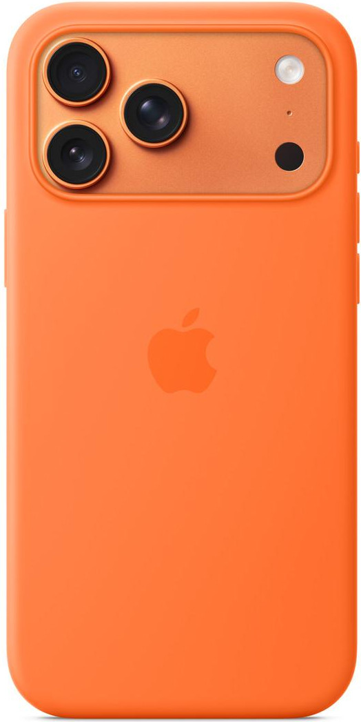 Apple iPhone 17 Pro Max Silicone Case with MagSafe – Orange (MGFL4)