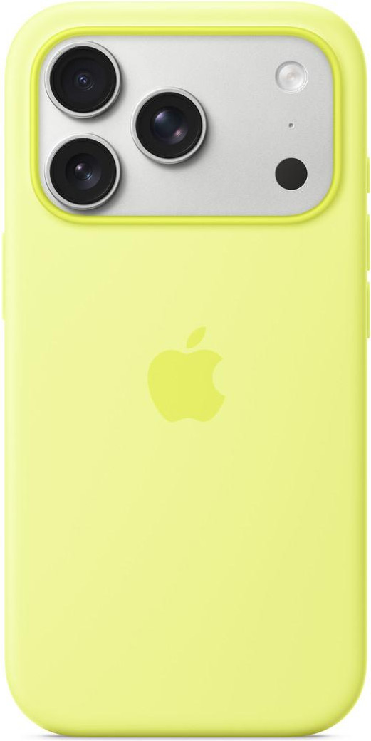Apple iPhone 17 Pro Silicone Case with MagSafe – Neon Yellow (MGFF4)