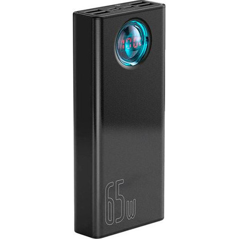 Baseus Amblight Digital Display Quick Charge 65W 30000mAh Black (PPLG-A01, PPLG000101, P10022400112-01)