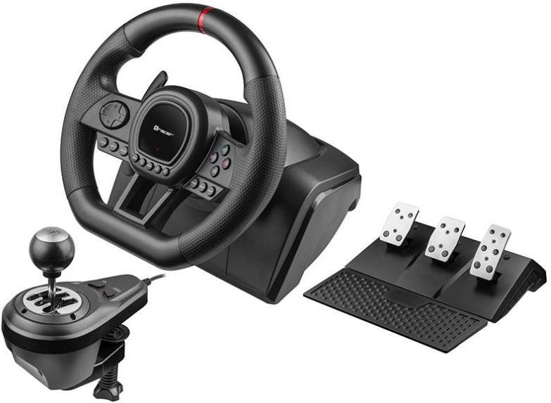 Tracer Steering Wheel SimRacer Manual Gearbox 6 in 1 (TRAJOY47345)
