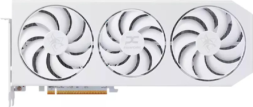 PowerColor Hellhound Spectral White AMD Radeon RX 9070 XT 16GB GDDR6 (RX9070XT 16G-L-OC-WHITE)