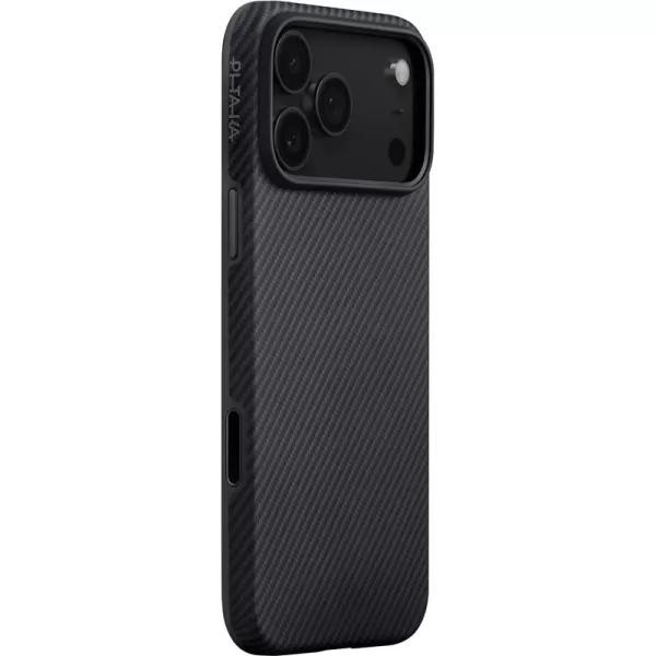 Pitaka Aramid UltraGuard Case for iPhone 17 Pro - 600D Black-Grey [Twill] (KI1701PB)