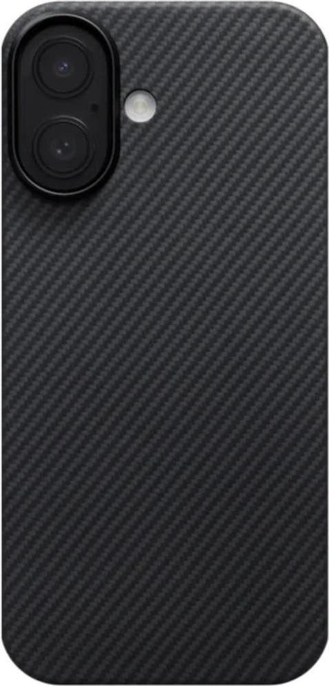 Pitaka Ultra-Slim Case with PitaTap for iPhone 17 - 600D Black-Grey [Twill] (KI1701)