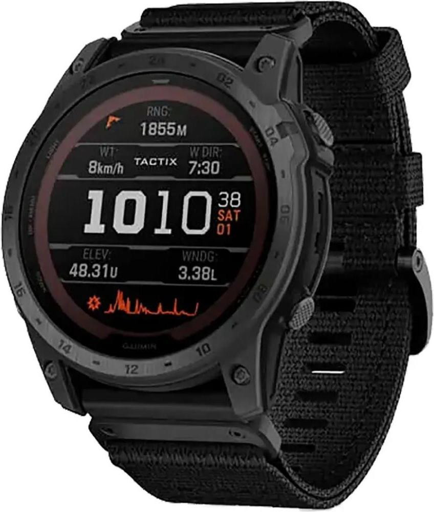 Garmin Tactix 7 Pro Ballistics Edition S. Powered T. Watch w. Applied B. and Nylon Band (010-02704-20-21)