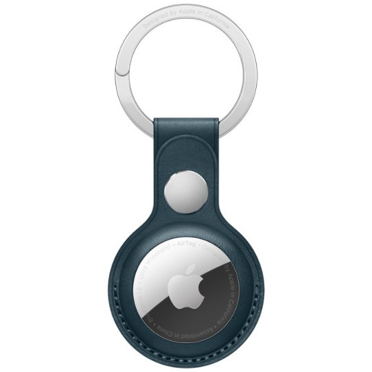 Apple AirTag Leather Key Ring Baltic Blue (MHJ23)